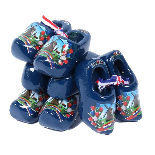 4 Souvenir Clogs, Blue, 6 Cm / 2.36 Inch