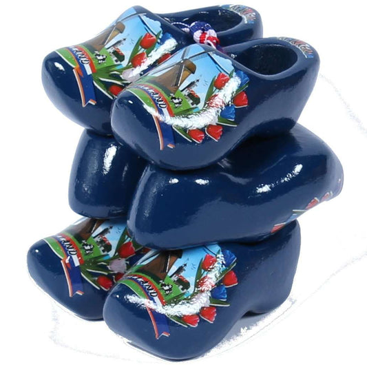 3 Souvenir Clogs, Blue, 8 Cm / 3.15 Inch