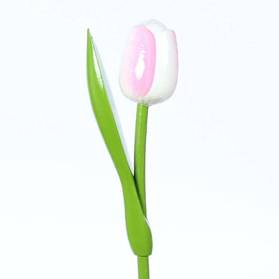 Houten Tulp, Wit Roze