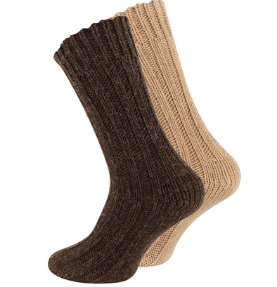 Woolen Alpaka Socks Beige