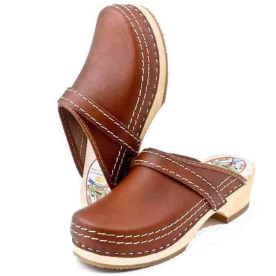 brown clogs