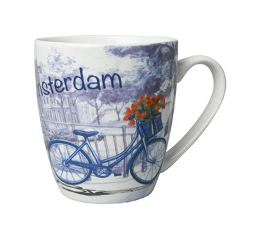 Delfts Mug Amsterdam Bike Small