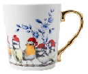 Delfts Mug Forest Birds Christmas