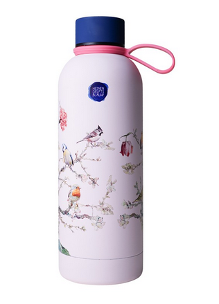 Thermo Bottle Forest Birds Pink