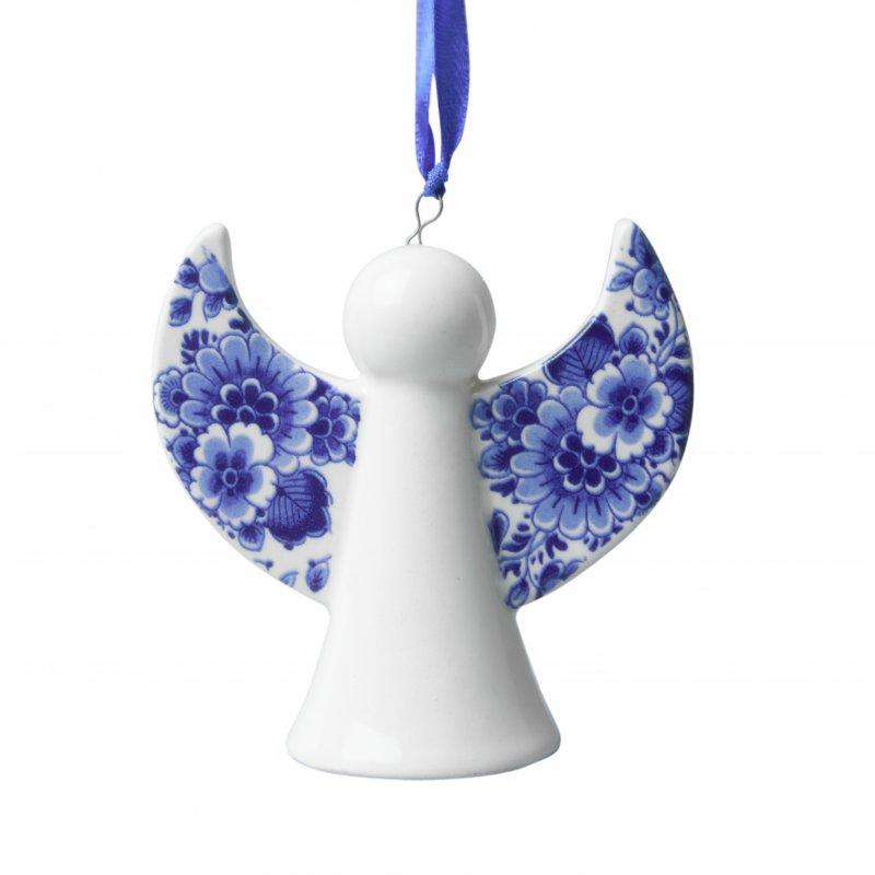 Christmas Ornament, Delft Blue, Christmas Angel