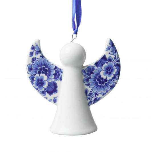 Christmas Ornament, Delft Blue, Christmas Angel