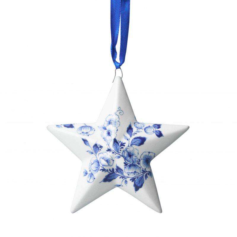 Christmas Ornament, Delft Blue, Christmas Star
