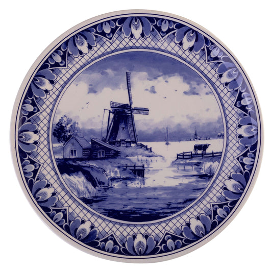 Wall Plate with a Typical Dutch Landscape, Small