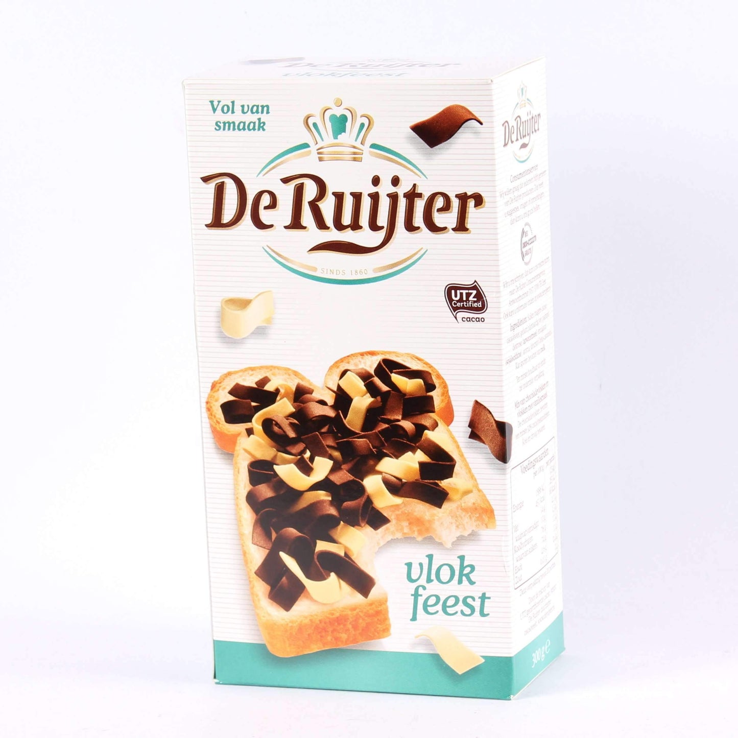 De Ruijter, Vlokkenfeest, Mixed Chocolate Flakes, Milk and White Chocolate