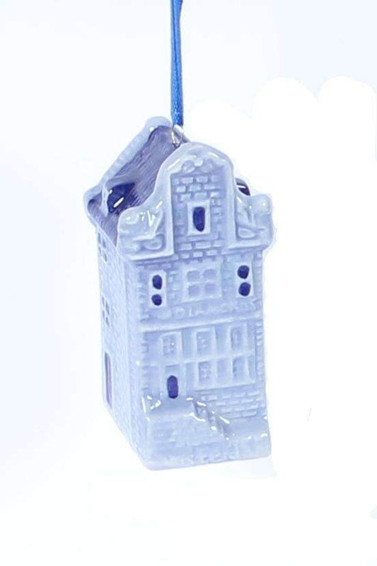 Christmas Ornament, Delft Blue, Canal House - Woodenshoefactory Marken