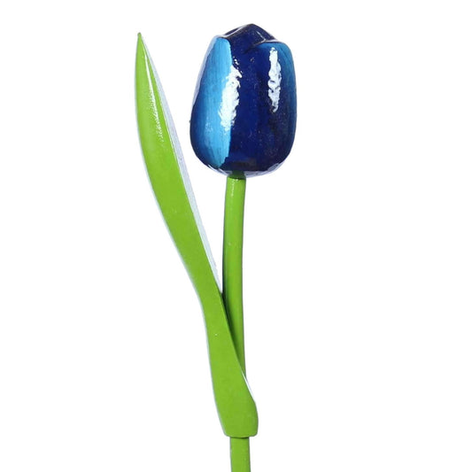 Wooden Tulip, Blue White
