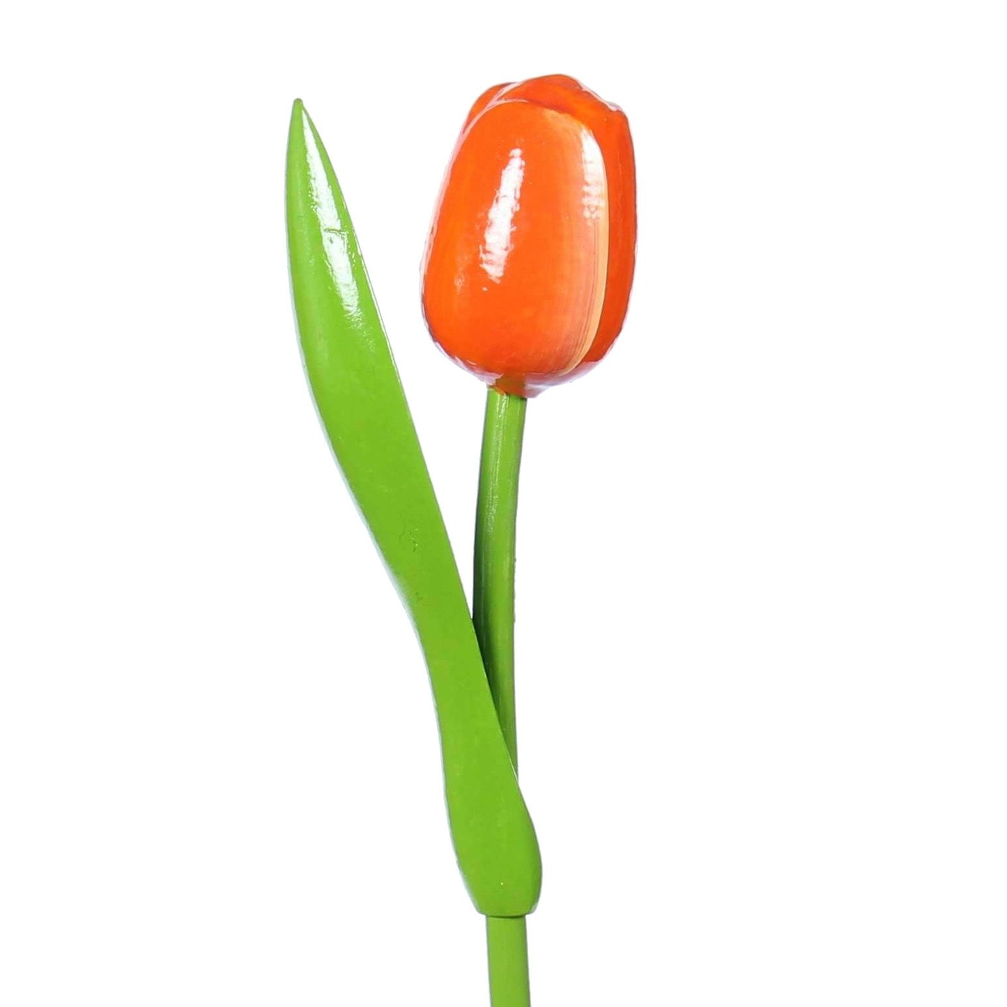 orange wooden tulip