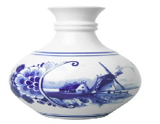 Delfts Small Ball Vase Landscape