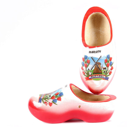 Wooden Shoes Windmill Marken Red White